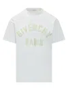 Givenchy Classic Cotton T-shirt With Tonal Logo For Men In White