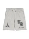 Givenchy Embroidered-logo Track Shorts In Grey