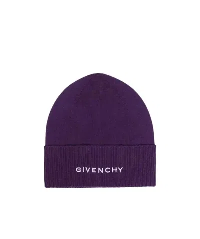 Givenchy Wool Logo Hat In Red