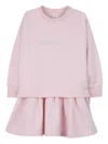 Givenchy Embroidered Ruffled Dress In Pink
