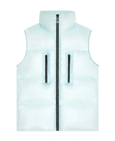 Givenchy Embroidered Sleeveless Down Vest In Blue