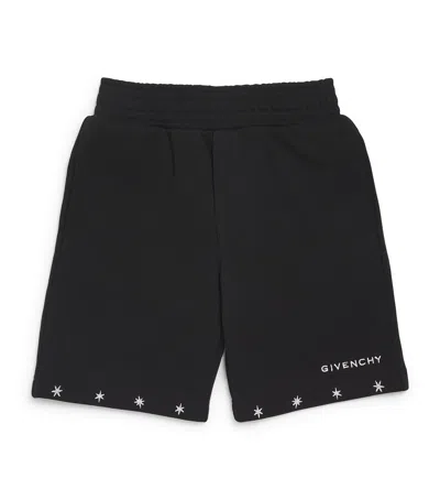 Givenchy Kids' Embroidered Star Sweatshorts In Black