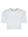 Givenchy Cropped Sweater In Monogram 72 Jacquard In White