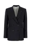 Givenchy Embroidered Wool Blazer With Striped Detailing In Black