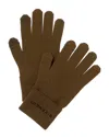 Givenchy Embroidered Wool Gloves In Green