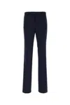 Givenchy Mens Satin-panel Flared Wool-blend Trousers Navy