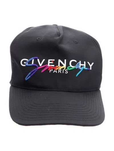 Pre-owned Givenchy Embroidery Baseball Cap In Black