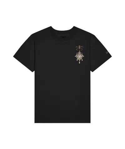 Givenchy Embroidery Chandeliers And Pearl T-shirt In Black