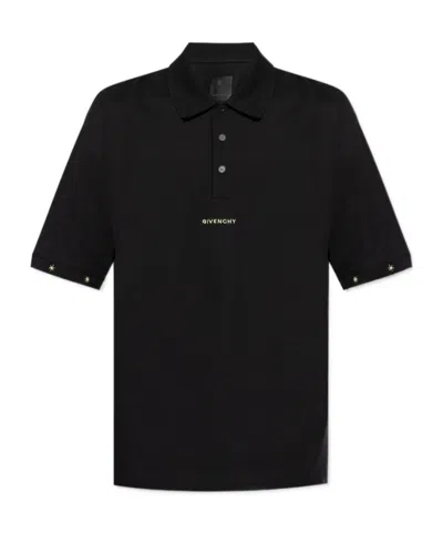 GIVENCHY GIVENCHY LOGO EMBROIDERED SHORT-SLEEVED POLO SHIRT