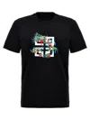 GIVENCHY EMBROIDERY LOGO T-SHIRT BLACK