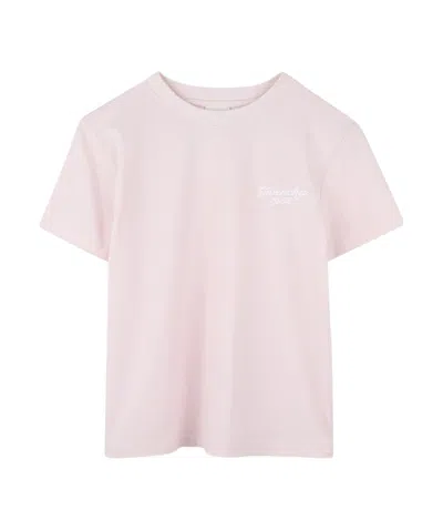 Givenchy Embroidery Logo T-shirt In Pink