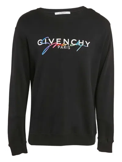 Pre-owned Givenchy Embroidery Sweatshirt In Black