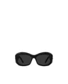 Givenchy Engraved-logo Rectangular-frame Sunglasses In Black
