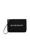Givenchy Logo Print Canvas Clutch Bag