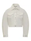 Givenchy White Shirt Collar Jacket In White