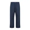 Givenchy Tailored Cotton Blend Trousers In Gray