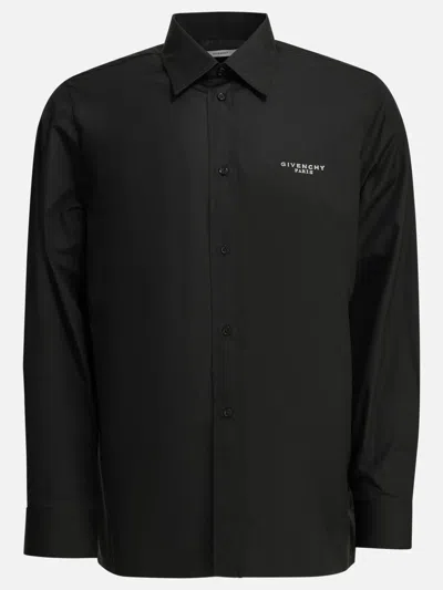 Givenchy Essential Long Sleeve Shirt In Black
