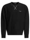 Givenchy Crew Neck Long Sleeve Ribbed Sweatshirt In Multi