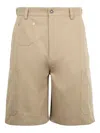 Givenchy Logo Cargo Shorts In Brown