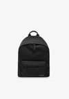 Givenchy Black Backpack With Adjustable Shoulder Straps And Logo On Front In Tech Fabric Man In Black