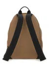 Givenchy Canvas And Leather Backpack With Logo Detail In Brown