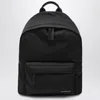 Givenchy Black Backpack With Adjustable Shoulder Straps And Logo On Front In Tech Fabric Man In Pattern