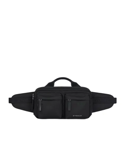 Givenchy Essential U Belt Bag In Nylon In Black