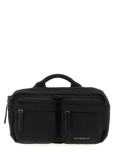 Givenchy Multi-pocket Top-handle Belt Bag In Black