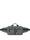 Givenchy Essential U Medium Logo-print Multi-pocket Belt Bag In Green