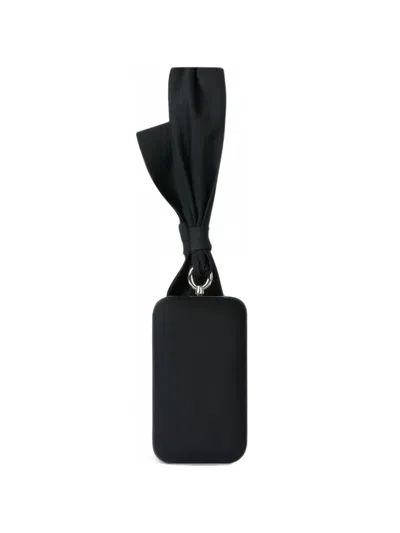 Givenchy Evening Clutch In Satin With Ribbon In Black