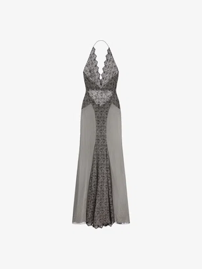 Givenchy Evening Dress In Lace In Black