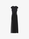 GIVENCHY EVENING SATIN DRESS AND 4G LACE WITH RHINESTONES