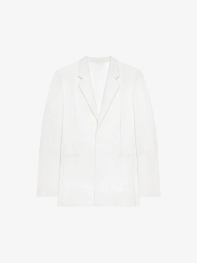 Givenchy Extra Fitted Jacket In Wool And Mohair In White