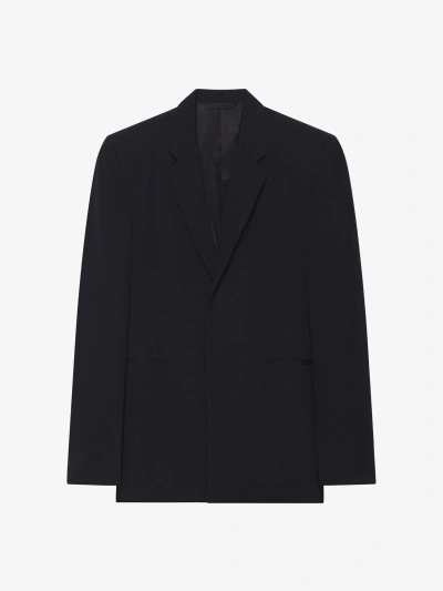 Givenchy Extra Fitted Jacket In Wool In Black