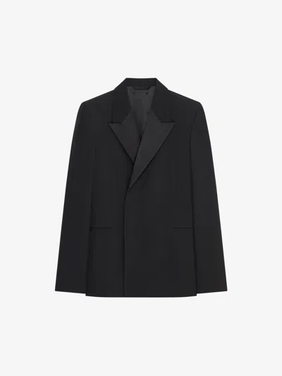 Givenchy Extra Slim Fit Jacket In Wool In Black