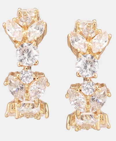 Givenchy Extra Small Cubic Zirconia Huggie Hoop Earrings, 0.36" In Gold