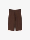 GIVENCHY EXTRA WIDE CHINO BERMUDA SHORTS IN CANVAS