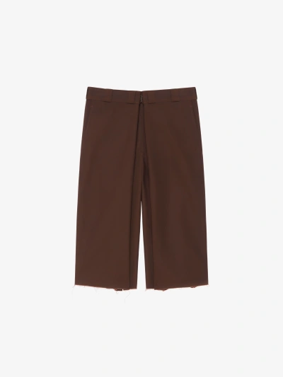 Givenchy Bermuda Chino Extra Large En Toile In Brown