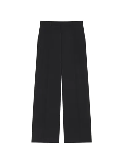 Givenchy Extra Wide Pants In Wool In Black