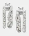 Givenchy Extra-small Pave Split-hoop Earrings, 0.36" In White
