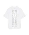 Givenchy Wide Fit T-shirt In Cotton With Eyelet Details In White