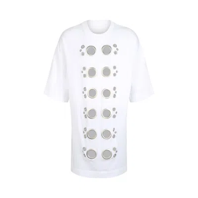 Pre-owned Givenchy Eyelet Oversized T-shirt 'white' | Men's Size S