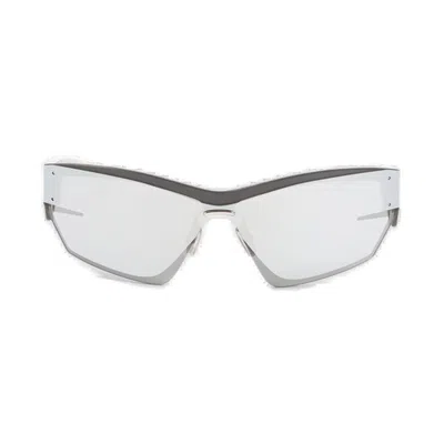 Givenchy Giv Cut Mask Sunglasses In Silver