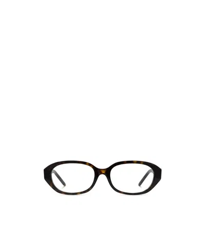 Givenchy Eyewear Oval-frame Glasses In Burgundy