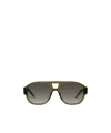 Givenchy Eyewear Pilot Frame Sunglasses In Green