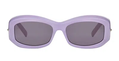 Givenchy Eyewear Rectangle Frame Sunglasses In Purple