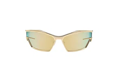 Givenchy Eyewear Rectangular Frame Sunglasses In Gold