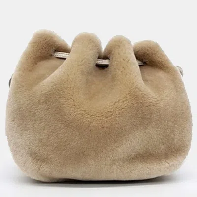 Pre-owned Givenchy Fabric Beige Pumpkin Shoulder Bag In Sand