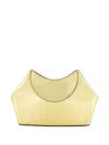 Givenchy Facet Leather Clutch In Yellow