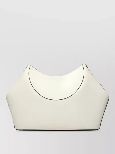 Givenchy Facet Leather Shoulder Bag In White